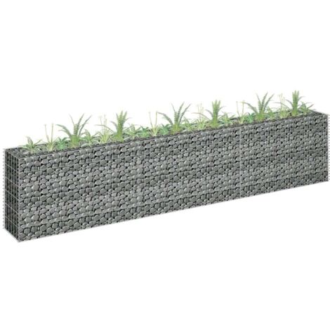 Arriate de gaviones de acero galvanizado 270x30x60 cm
