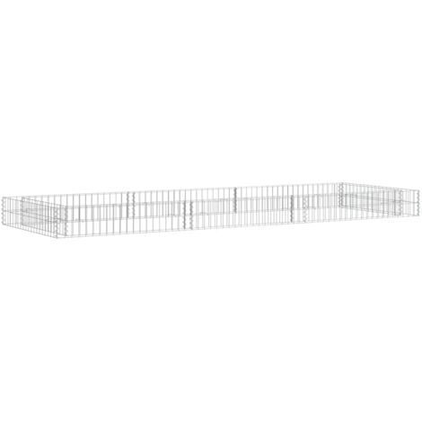 Arriate de gaviones de acero galvanizado 300x100x20 cm