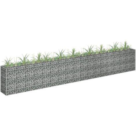 Arriate de gaviones de acero galvanizado 360x30x60 cm