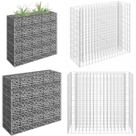 Arriate de gaviones de acero galvanizado 90x30x90 cm - Gaviones de acero galvanizado - Bordes de jardín