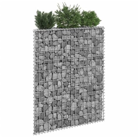 Arriate de gaviones de trapecio acero galvanizado 80x20x100 cm