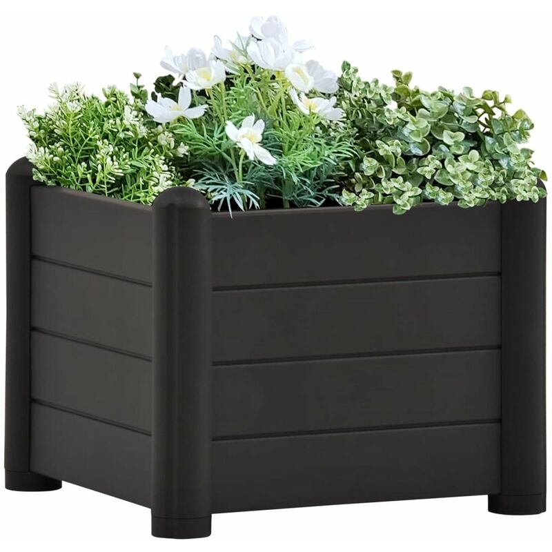

Arriate de jardin PP gris antracita 43x43x35 cm