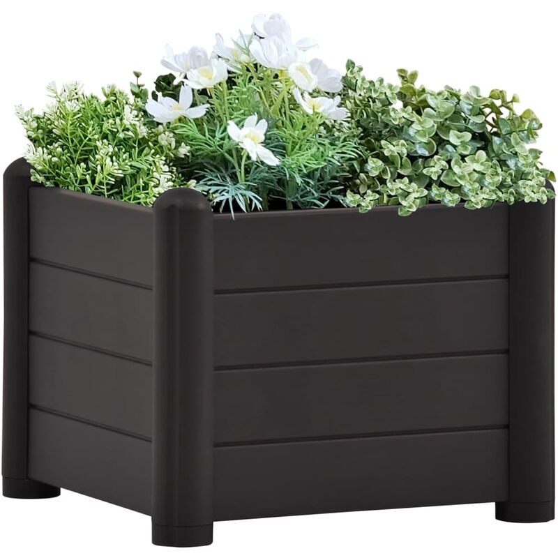 

Arriate de jardín PP gris antracita 43x43x35 cm