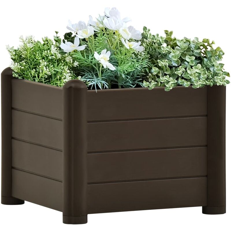 

Arriate de jardín PP mocha 43x43x35 cm