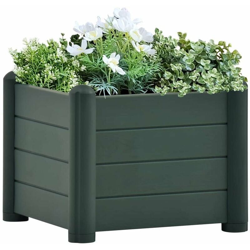 

Arriate de jardin PP verde 43x43x35 cm
