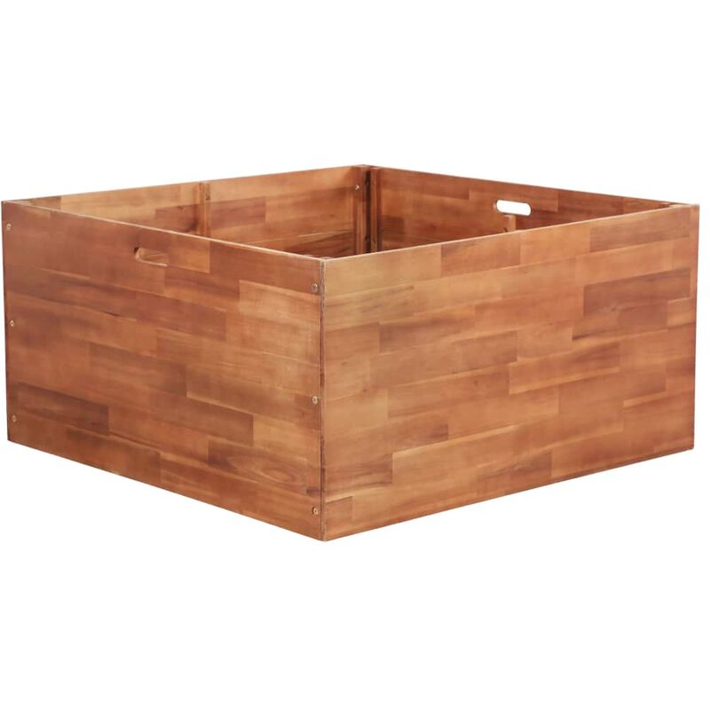 

Arriate de madera de acacia 100x100x50 cm
