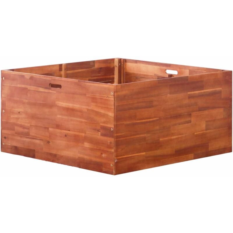 

Arriate de madera de acacia 100x100x50 cm