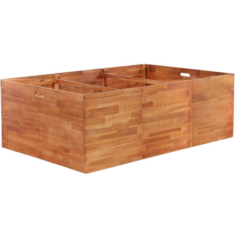 

Arriate de madera de acacia 150x100x50 cm
