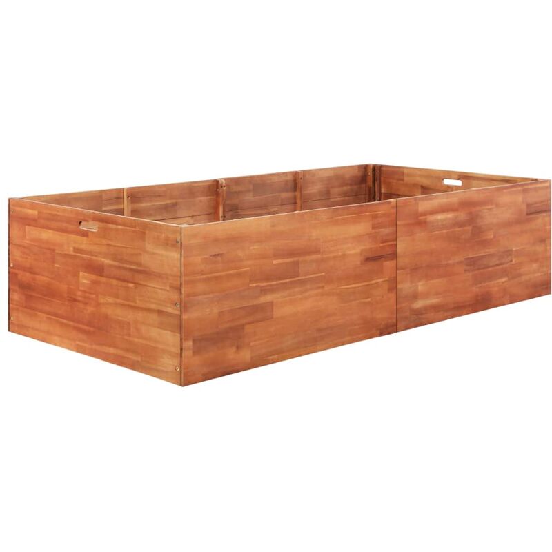 

Arriate de madera de acacia 200x100x50 cm