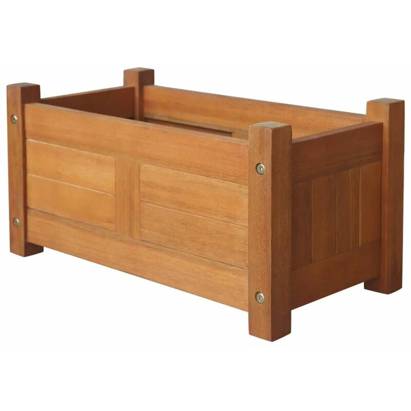 

Arriate de madera de acacia 50x25x25 cm