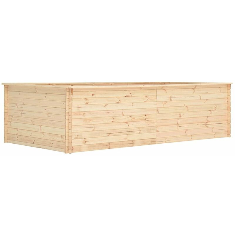 

Arriate de madera de pino 19 mm 300x150x80,5 cm