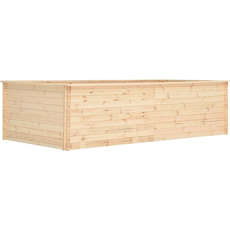 

Arriate de madera de pino 19 mm 300x150x80,5 cm