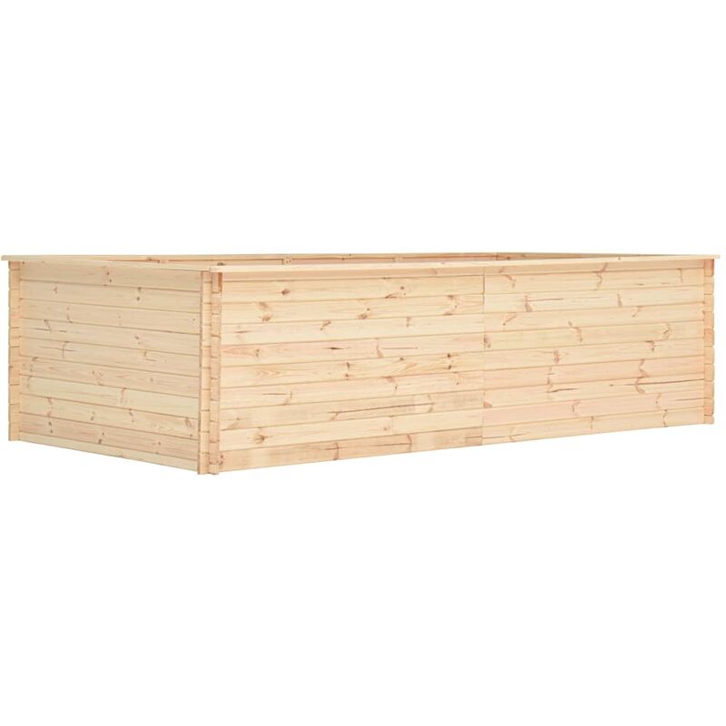 

Arriate de madera de pino 19 mm 300x150x80,5 cm - Marrón