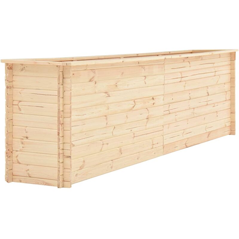 

Arriate de madera de pino 19 mm 300x50x80,5 cm - Marrón