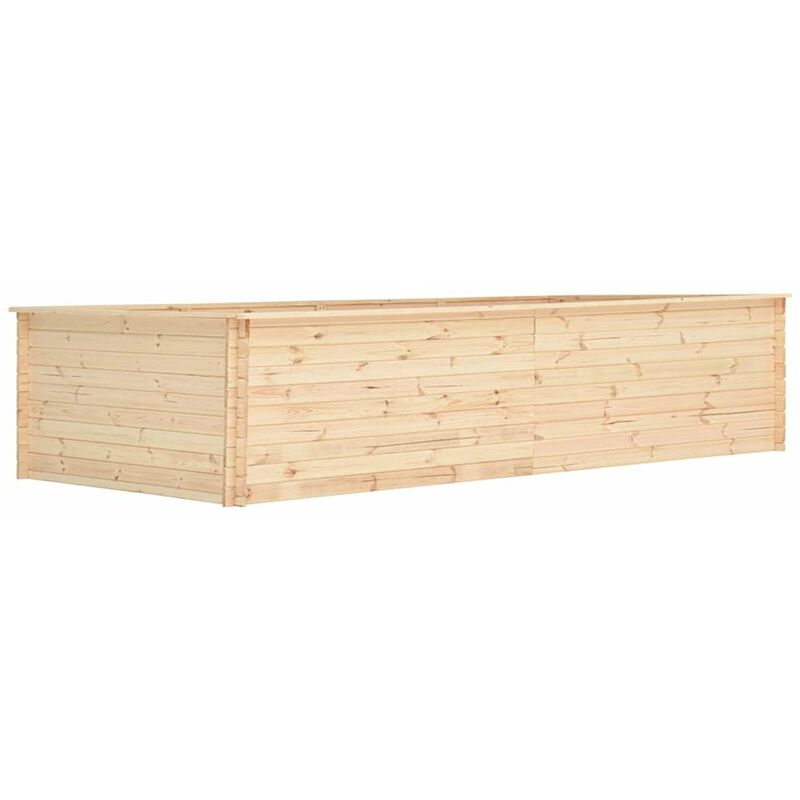 

Arriate de madera de pino 19 mm 450x150x80,5 cm