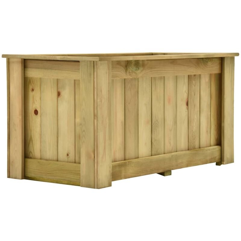 

Arriate de madera de pino impregnada 100x50x50 cm
