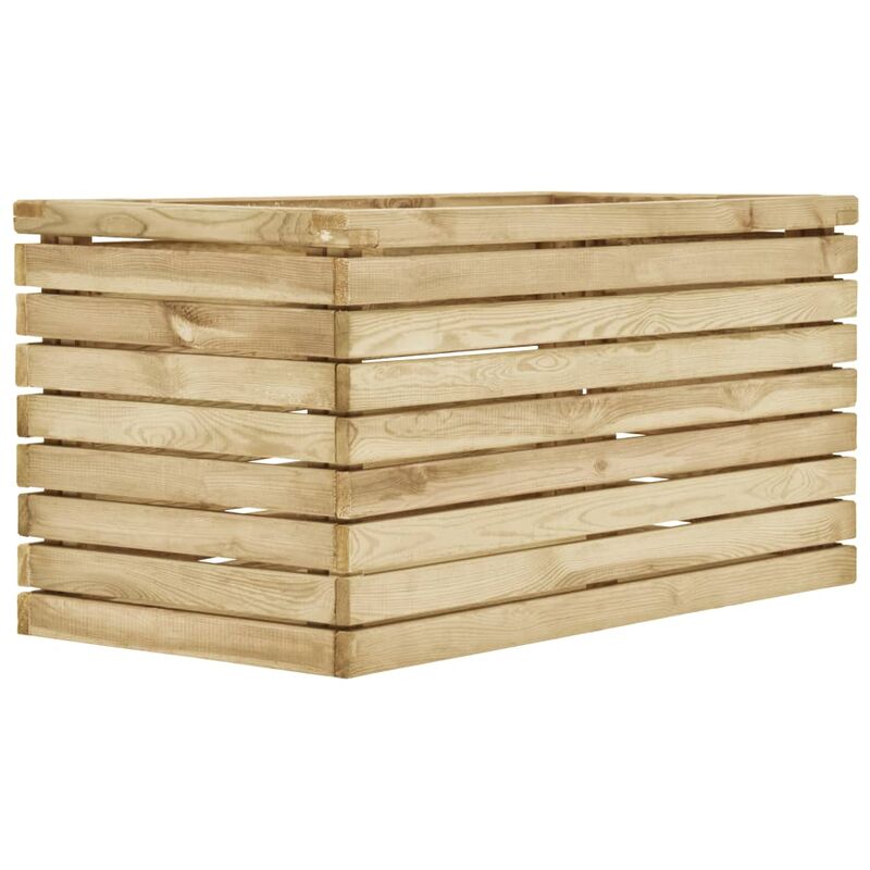 

Arriate de madera de pino impregnada 100x50x50 cm