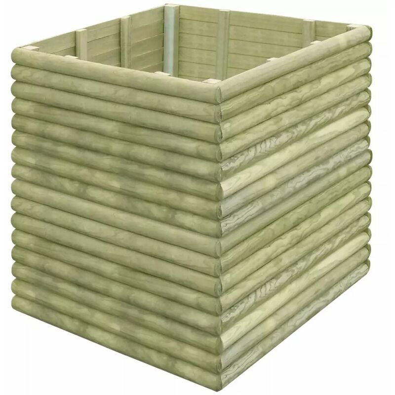 

Arriate de madera de pino impregnada 106x106x96 cm