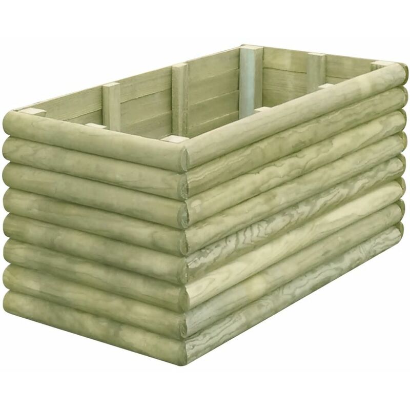 

Arriate de madera de pino impregnada 106x56x48 cm