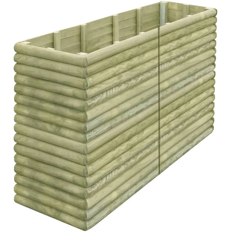 

Arriate de madera de pino impregnada 206x50x96 cm