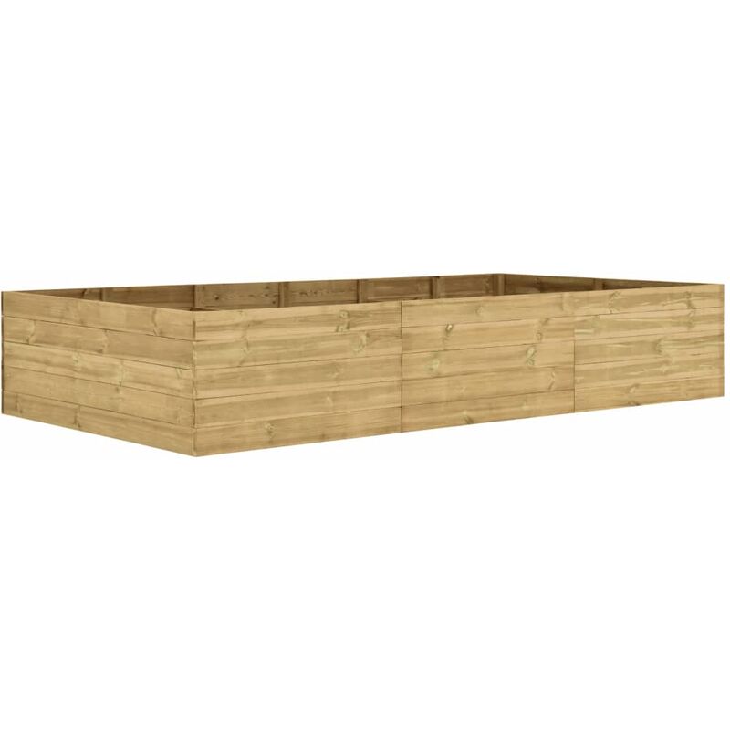 

Arriate de madera de pino impregnada 300x150x54 cm