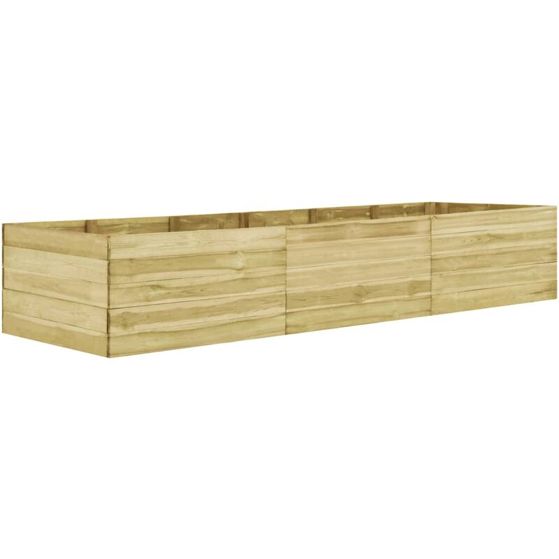 

Arriate de madera de pino impregnada 450x100x54 cm