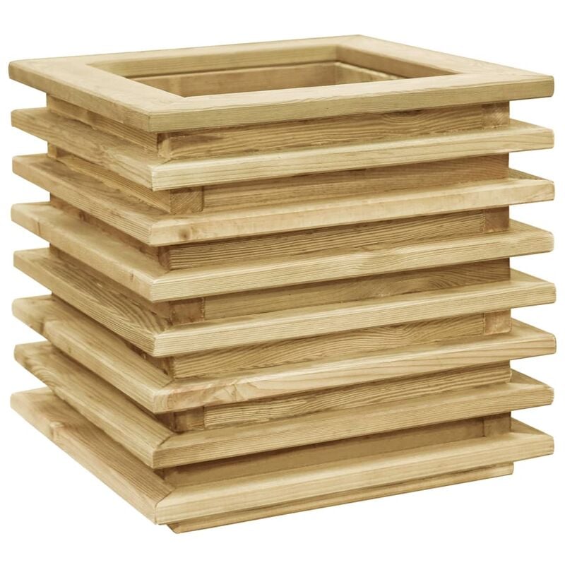 

Arriate de madera de pino impregnada 50x50x40 cm