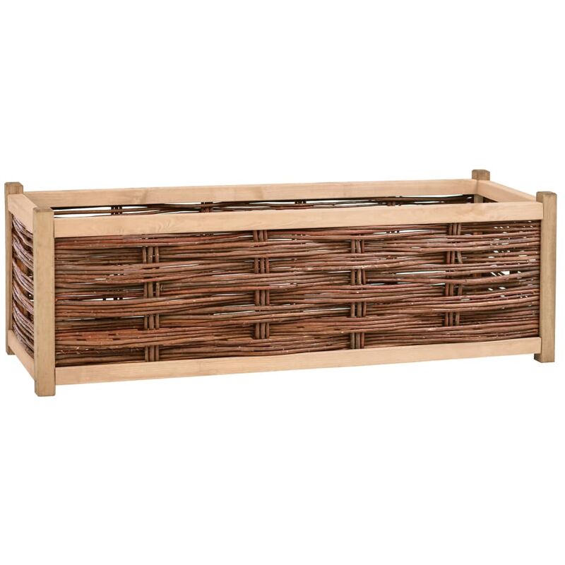 

Arriate de madera de pino maciza 120x40x40 cm