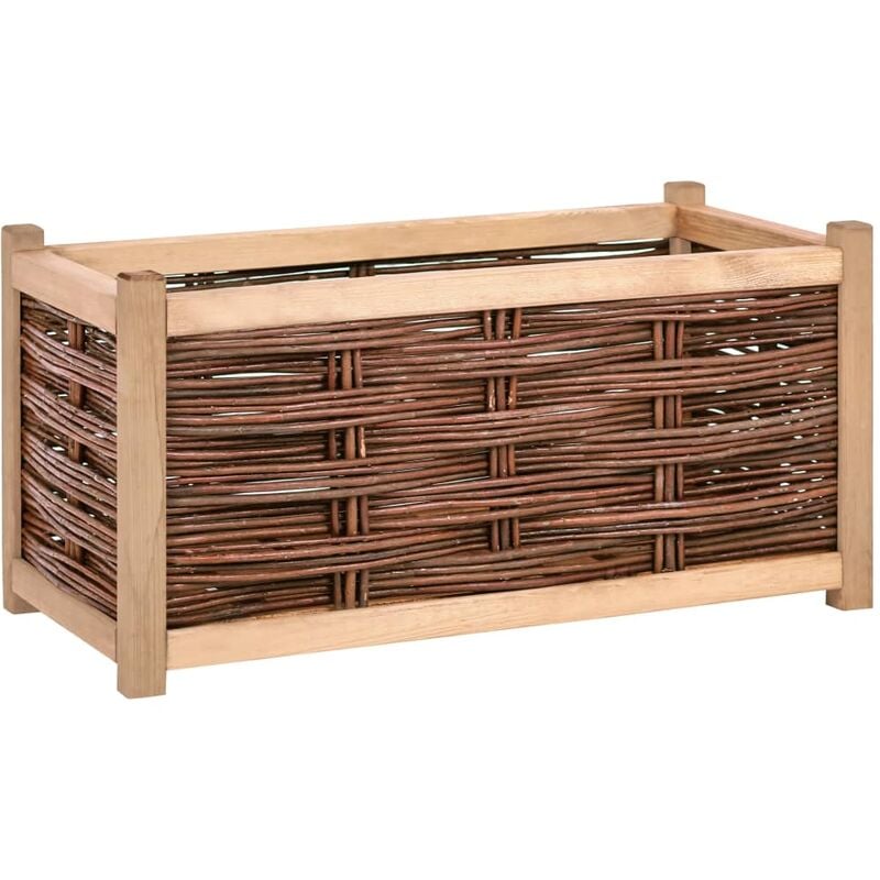 

Arriate de madera de pino maciza 80x40x40 cm