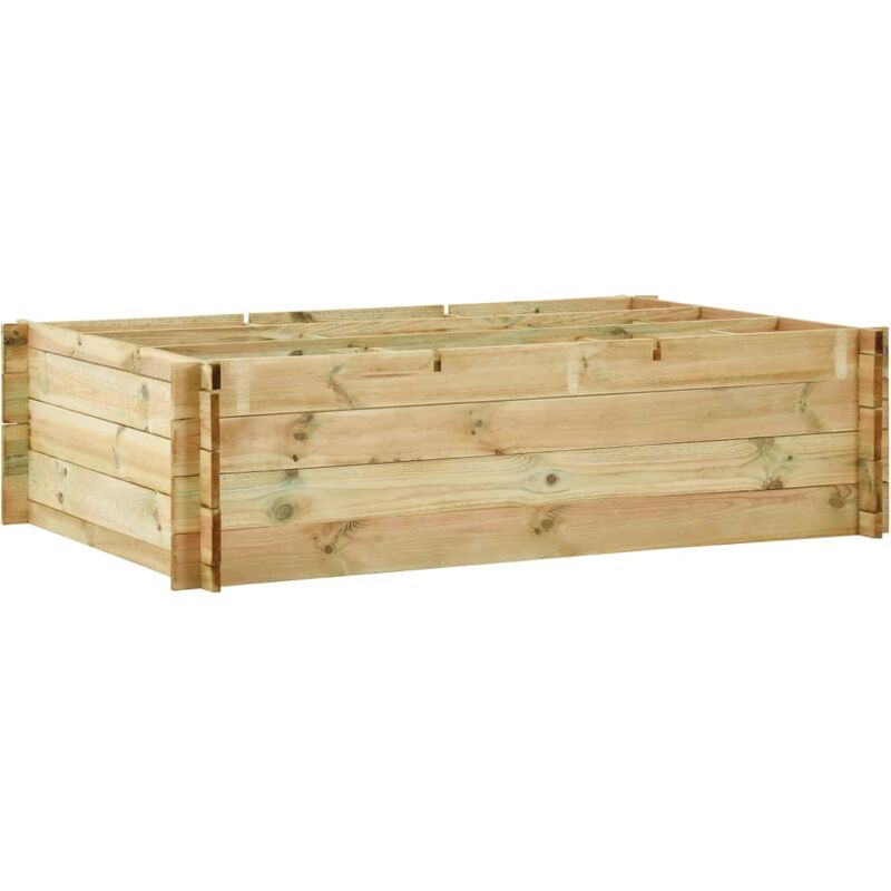 

Arriate de madera impregnada 150x100x40 cm