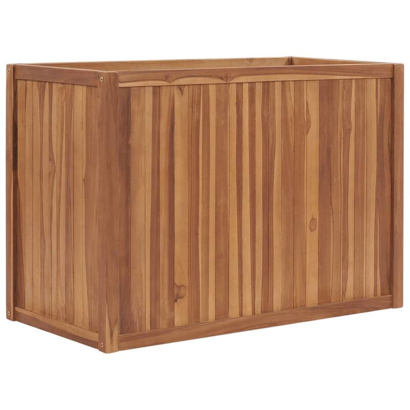 

Arriate de madera maciza de teca 100x50x70 cm