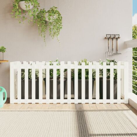 Arriate elevado jardín con valla madera pino  200x50x70cm