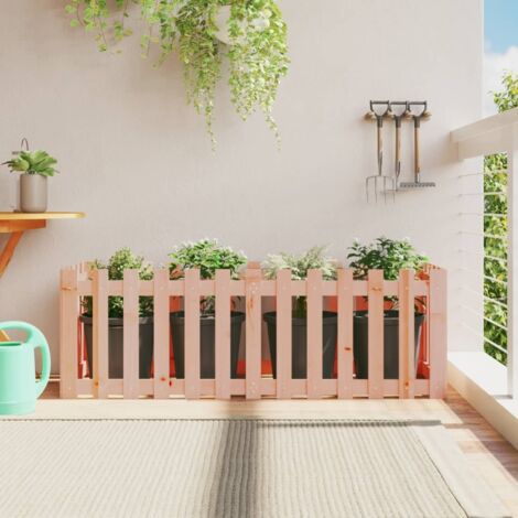 Arriate elevado jardín valla madera maciza Douglas 150x50x50 cm