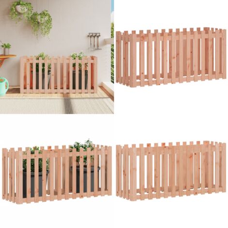 Arriate elevado jardín valla madera maciza Douglas 150x50x70 cm - Jardín - Madera maciza