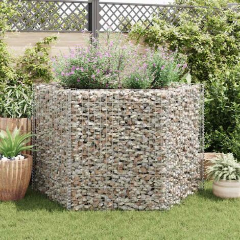 Arriate hexagonal de gaviones 160x140x100 cm