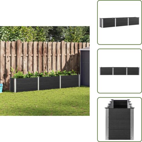 Arriate WPC - vidaXL Arriate de WPC gris 300x50x54 cm -