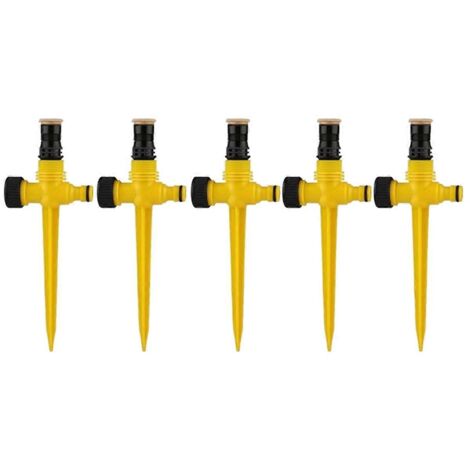 Arroseur à broches jaune pour potager et jardin potager