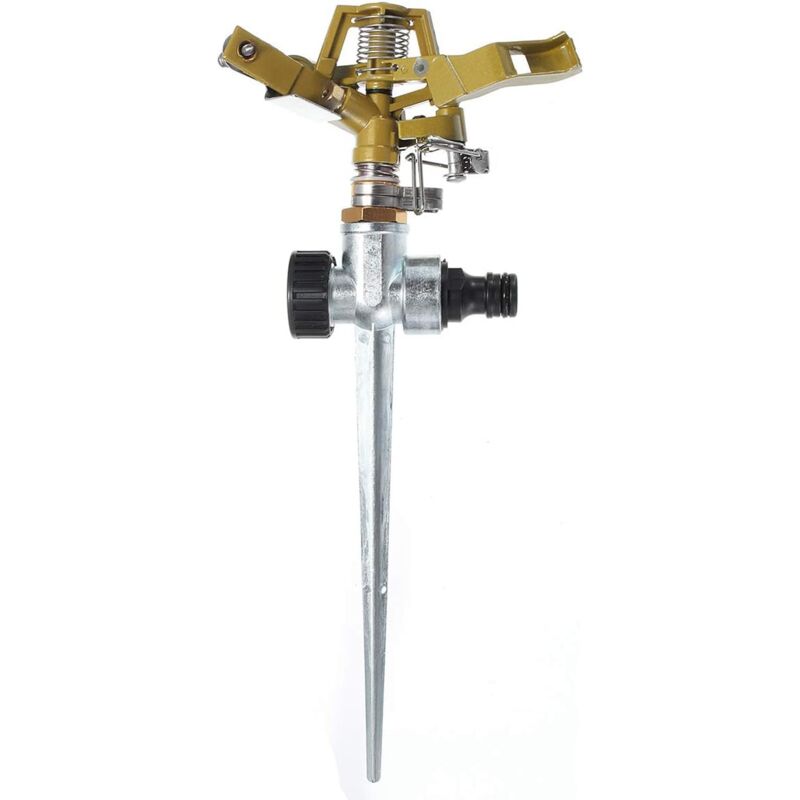 Arroseur à Pulsation, Arroseur de Pelouse,pour arrosage jusqu'à 530 m², arroseur Circulaire 360°, pour Arroser Les Plantes Fleurs Légumes