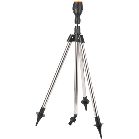 Arroseur à trépied rotatif, couverture de grande surface à 360 degrés, hauteur réglable pour pelouse, jardin et cour