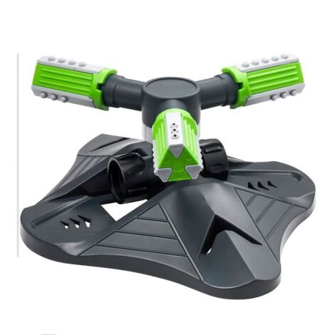 Arroseur automatique rotatif à 360° avec 3 bras – Irrigation de grandes surfaces, raccordement rapide et étanche pour plantes.