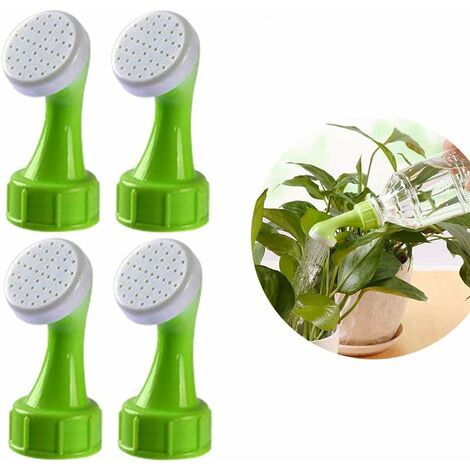 Arroseur Bouchon de Bouteille 4 pcs, Vase d'arrosage Bouilloire Pomme de Douche Outils de Jardin, Arrosoirs pour Bouteilles d'eau Outil d'abreuvement ménager pour Plantes en Pots，Fontainebleau