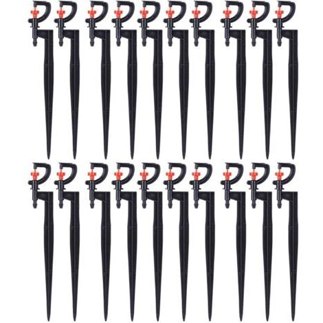 Arroseur d'arrosage, 20 pièces, Micro - Asperseur Arroseur Rotatif à 360 degrés de Type G, Arroseur de Pelouse pour l'irrigation de la pelouse de Serre de Jardin