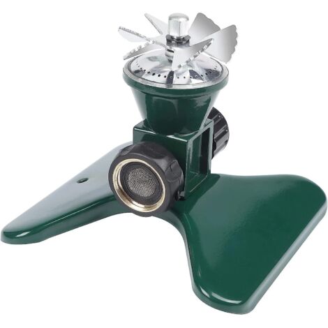 Arroseur de jardin carré en métal pour l'irrigation à 360 degrés de grandes surfaces
