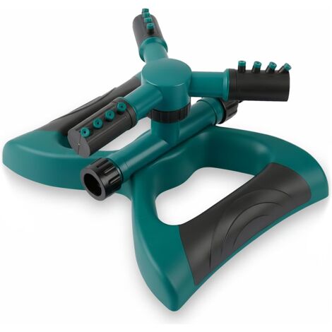 Arroseur de Jardin,Arroseur Automatique, Arrosage 3 Bras Rotatif 360 Système D'irrigation Diamètre de Pulvérisation 8-10M pour Pelouse Plantes Champ de Légumes