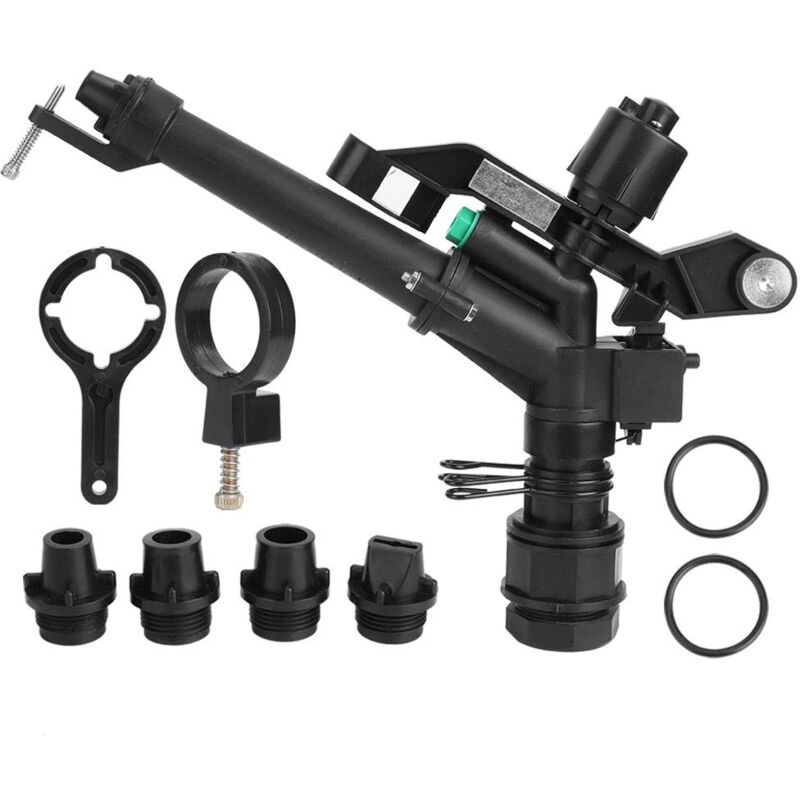 Jeffergarden - Arroseur de pelouse 1.5in à 1in DN25 Filetage Femelle Automatique 360 Degrés Rotation Réglable Bras à Bascule Arrosage Ferme Irrigation