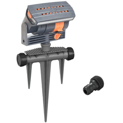 Arroseur de pelouse automatique oscillant à 16 trous, 4 modes d'arrosage, débit réglable, grande surface de couverture, idéal pour le jardin et la pelouse.