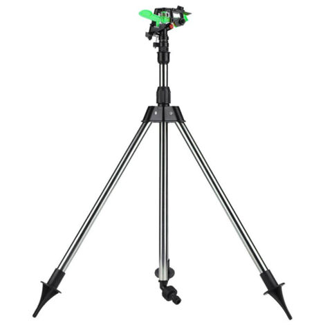 Arroseur de pelouse, trépied d'arrosage pour plantes de jardin, buse à bascule automatique rotative à 360°, outil de jardinage