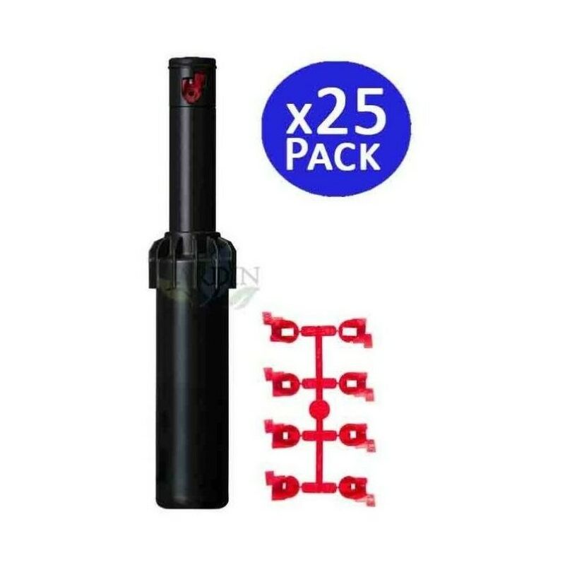 Lot de 25 Arroseur Hunter PGJ-04. Turbine portée de 4,3 à 11,6 mètres. Filetage femelle 1/2'' Arrosage professionnel de jardin