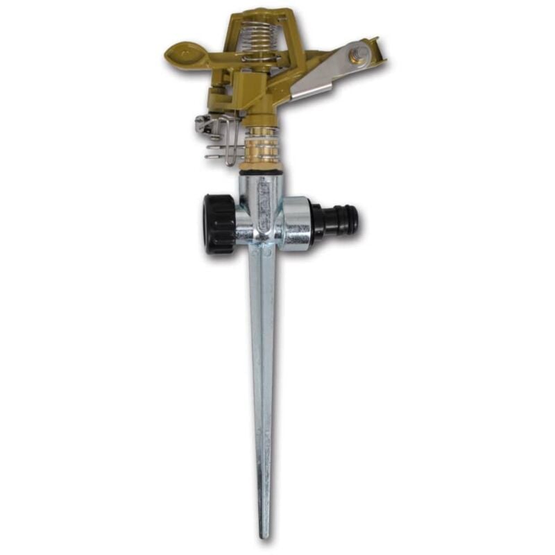 Doc&et² - inlife Arroseur à impulsion sur piquet zinc métal 2 pièces