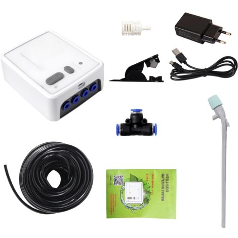 Arroseur intelligent double pompe WiFi, télécommande via smartphone, irrigation plantes en pot sur balcon et jardin, pratique et connecté